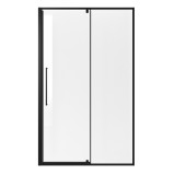 Дверь в нишу Niagara Nova NG-85-12AB (120х195) черный матовый, стекло прозрачное, дверь распашная &mdash; 