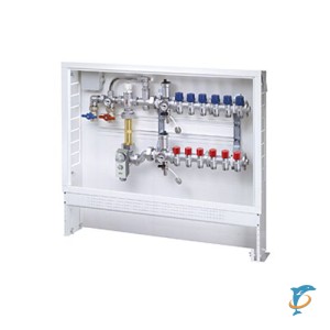 Коллекторный узел в коллекторном шкафу для напольного отопления FAR FK3482C104 (FK 3482 C104)