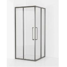 Душевой уголок Cezares RELAX-304-A-2-90-C-GM 90 х 90 см, стекло прозрачное, профиль оружейная сталь &mdash; 