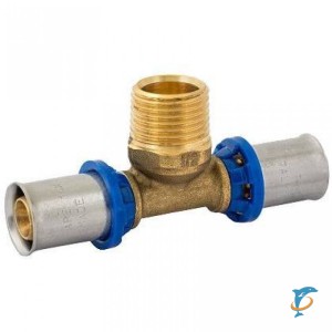 Тройник-переходник с наружной резьбой APE ARL2004303 d26 (3.0) x 3/4" x d26 (3.0)  (ARL2004303)