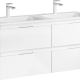 Тумба с раковиной Aqwella Accent 120 подвесная  (ACC0112W+aqwella_Mal.12.04.D)