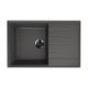 Кухонная мойка Ulgran Quartz Prima 780-09, мокрый асфальт  (Prima 780-09)