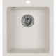 Односекционная мойка с отверстием под смеситель ULGRAN U-404 белый  (U-404-331)