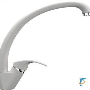 Смеситель для кухонной мойки Ulgran U-007 молочный  (U-007-341)