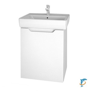 Тумба с раковиной Dreja Mini 50, белый лак  (99.1201+195032)