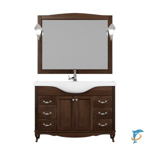 Комплект мебели ValenHouse Эллина 120 кальяри без пенала, фурнитура хром (Е120_КТЗКХ)