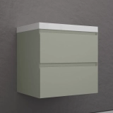 Тумба с раковиной подвесная Style Line Манхэттен 60, олива — Тумба с раковиной Style Line Монако 80 plus осина белая ЛС-00000634