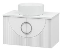 Тумба с раковиной Misty Ярина 80 подвесная — 