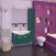 Мебель для ванной Misty Джулия 85 с зеркало-шкафом подвесная зеленая