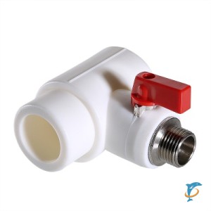 Тройник коллекторный полипропиленовый с шаровым краном VALTEC 40 мм х 1/2"  (VTp.781.0.04004)