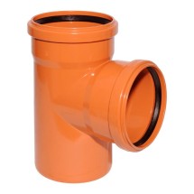 Тройник канализационный Ф160/110/160/90* (Политек) наружный — 