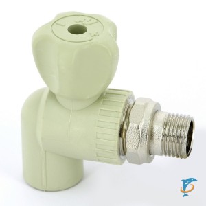 Кран шаровой Н с разъемным соединением FV-PLAST угловой 25x3/4"  (A315025000)