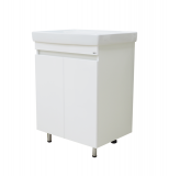 Тумба с раковиной Misty Енисей 60 с дверцами, напольная — 