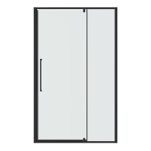 Дверь в нишу Niagara Nova NG-35-11AGR (110х195) распашная, графит, стекло прозрачное &mdash; 