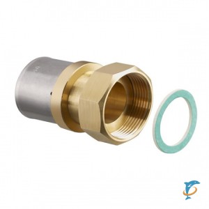 Прессовое соединение Oventrop Cofit P 16 х 2,0 мм х G 3/8 с накидной гайкой (1512141)