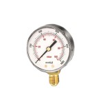 Манометр газовый Watts MG 63 1/4 60мбар — Для газа