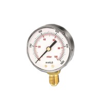 Манометр газовый Watts MG 63 1/4 60мбар — Для газа