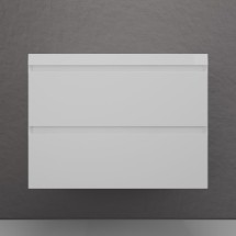 Тумба для комплекта подвесная Style Line Манхэттен 80 2 ящика PLUS, белая матовая — Тумба с раковиной Style Line Амстердам 70