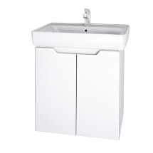 Тумба с раковиной Dreja Mini 60, белый лак — 