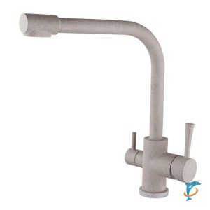 Смеситель для кухни под фильтр хром песочный мрамор Kaiser Merkur 26044-4  (26044-4)