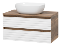 Тумба под раковину Brevita Dakota 80 подвесная, белая — 