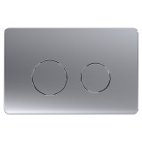 Кнопка смыва Azario 24.7х2.4х16 , пластик, цвет Хром матовый (AZ-8200-0083/AZ-P57-0110) — 