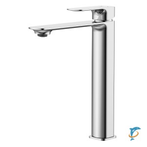 Смеситель для раковины-чаши Azario ASHER высокий, керамический картридж, без донного клапана, хром (AZ-VNN168R11C)  (AZ-VNN168R11C)