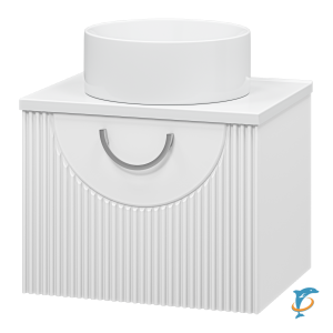 Тумба с раковиной Misty Ярина 60 подвесная  (П-Яри-09060-011Я+5223000+Misty_MLN-7078A)