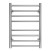 Полотенцесушитель водяной AZARIO PARMA 400/600 8 секций, нижнее/диагональное подключение, 1/2