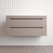 Тумба для комплекта подвесная Style Line Остин 100, тауп темный эмаль PLUS — Зеркальный шкаф Style Line Агава 70/С ЛС-00000278