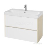 Тумба под раковину Aquaton Сканди 90 белая, дуб верона 1A251901SDB20 &mdash; 