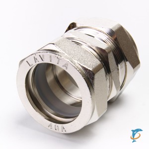 Муфта для гофрированной трубы Lavita С/P 50*50 НИКЕЛЬ  (C/P50*50 НИКЕЛЬ)