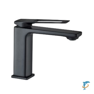 Смеситель для раковины HAIBA HB10817-7 латунь, черный  (HB10817-7)