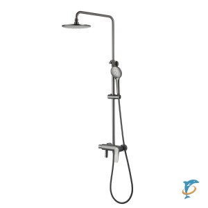 Смеситель Lemark Bronx LM3762GM для душа с регулируемой высотой штанги  (LM3762GM)