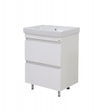 Тумба с раковиной Misty Енисей 60 с 2 ящиками, напольная — 