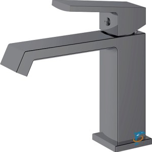 Смеситель для раковины HAIBA HB10575-3, оружейная сталь  (HB10575-3)