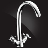 Смеситель Elghansa PRAKTIC CHROME 5902660 хром — Расстояние от поверхности столешницы до аэратора 209 мм обеспечивает комфортную эксплуатацию смесителя. Длина излива 200 мм.