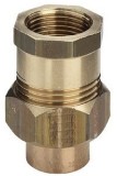 Разъёмное соединение Viega d28х1" с переходом на внутреннюю резьбу с плоским уплотнением под пайку, бронза-латунь, модель 94330G &mdash; 
