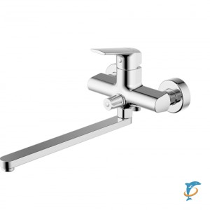 Смеситель для ванны c длинным изливом Bravat Real  (F6121179CP-01L)