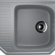 Угловая односекционная мойка с отверстием под смеситель ULGRAN U-109 темно-серый  (U-109-309)