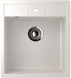 Односекционная мойка с отверстием под смеситель ULGRAN U-406 белый — 