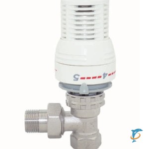 Вентиль TIM угловой с термоголовкой 1/2 (МЕ005)