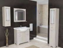 Тумба с раковиной подвесная Style Акварель &mdash; 