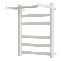 Полотенцесушитель электрический Point Меркурий PN83856PW П5 500x600 с полкой, диммер справа, белый — 