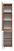 Шкаф-пенал Brevita Dakota 35 подвесной/напольный, левый, белый