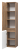 Шкаф-пенал Brevita Dakota 35 подвесной/напольный, левый, белый