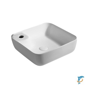 Раковина Azario 43х43х14 накладная, белая (AZ41267) (AZ41267)