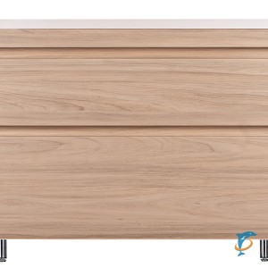 Тумба с раковиной El Fante Атлантика 100 Люкс PLUS напольная, ясень перламутр  (ЛС-00000682 + ЛС-00000617)