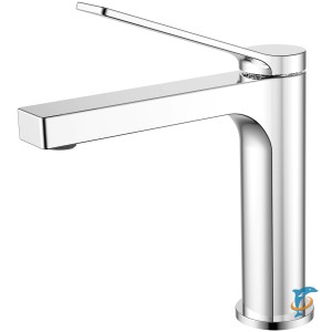 Смеситель для раковины Azario VISE керамический картридж, без донного клапана, хром (AZ-VQQ168330C)  (AZ-VQQ168330C)