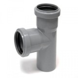 Тройник канализационный Ф50/90* (Политек) — Тройник канализационный Ф50/90*  (Политек)